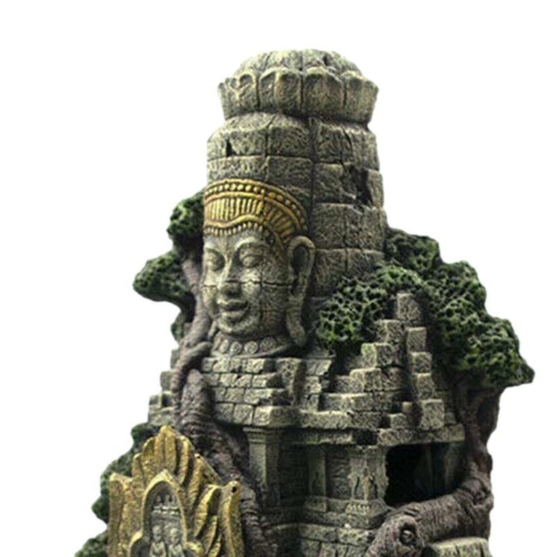 

Vietnamese Temple Fish Tank Landscaping Ornament Simulation Crafts Aquarium Dropshipping