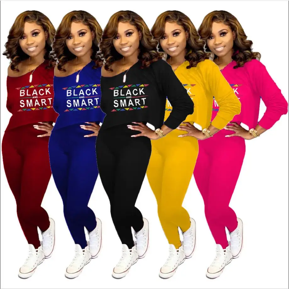 Высокая мода спортивная одежда с буквенным принтом длинным рукавом О-образным