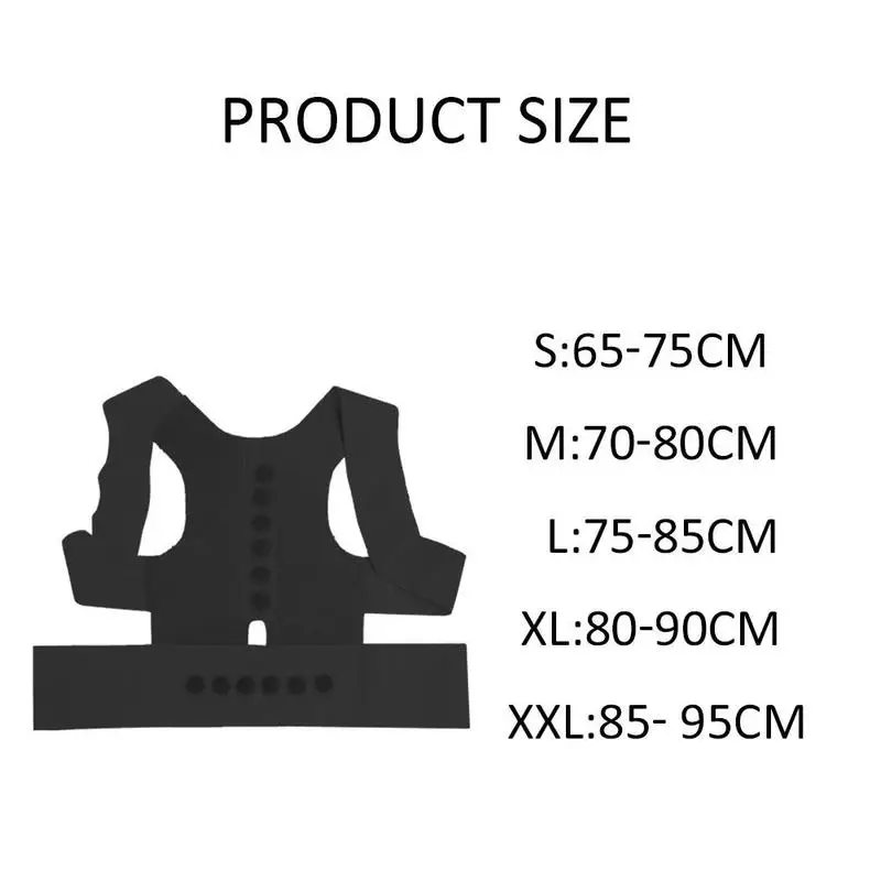 Поддерживающий бандаж для плеч мужчин и женщин регулируемый спины Корректор