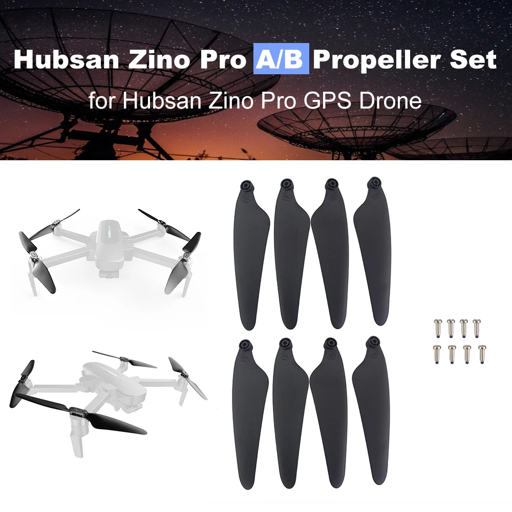 Новинка Набор пропеллеров Hubsan Zino Pro A/B лопасти складные пропеллеры для GPS Дрон