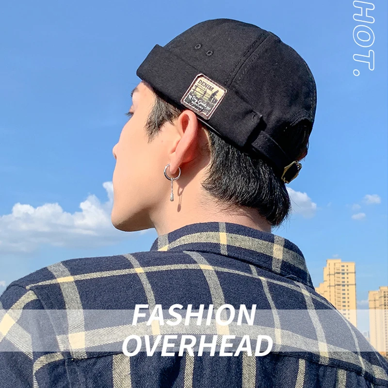 Винтажная шапка Docker мужская дышащая хлопковая регулируемая | Аксессуары для