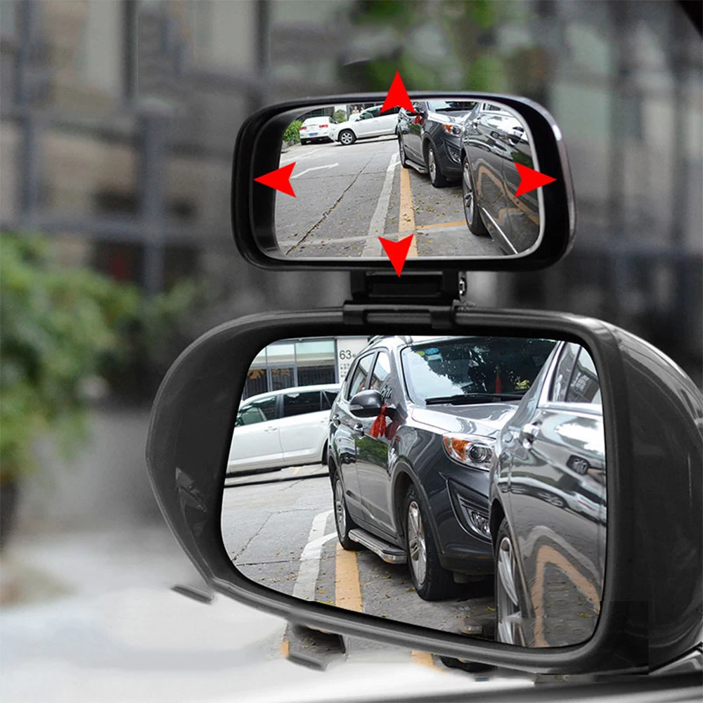 

JDM Car Auxiliary Rearview Mirror Curved Surface Wide Field Wide Angle Blind Spot Mirror Reflector Small Round Reversing Mirror
