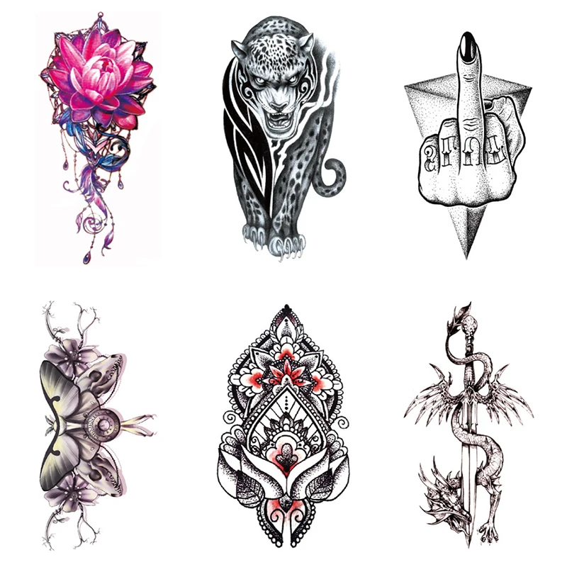 

Tattoo Sticker Simulation Disposable Safety Material Waterproof And Long Lasting Small Full Arm Personality Popular