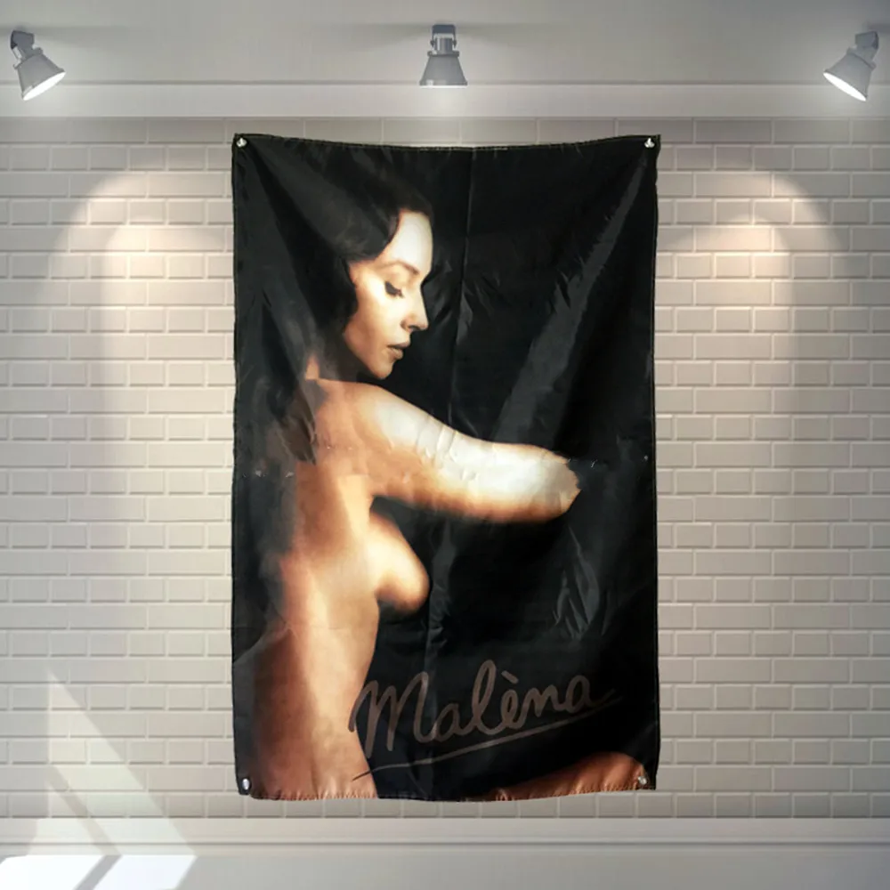 

Malèna Vintage Movie Poster Wall Hanging Cloth High Quality Retro Nostalgic Decorative Banners Flag Canvas Painting Wall Sticker
