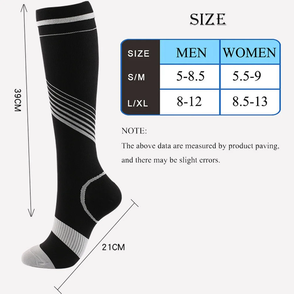 

High Quality Unisex Compression Socks Stockings for Men Women Breathable Outdoor Cycling Sports Socks Fitness Gym Running Socks