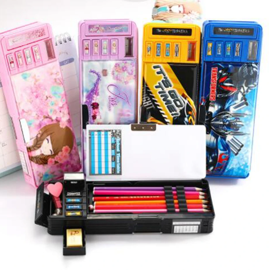 Многофункциональный чехол для карандашей мультяшный креативный большой