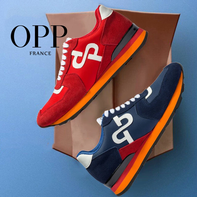 

OPP New Shoes Men 2022 New Sneakers High-end 574 Genuine Leather Sports Sneakers Balance Fashion Zapatillas Hombre Luxury Men