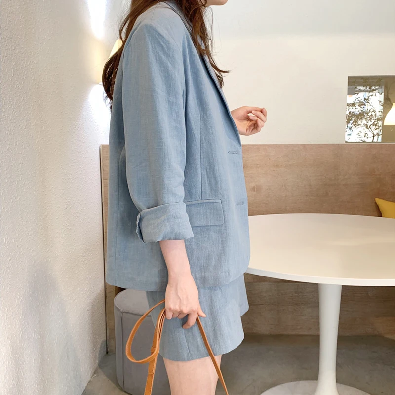 Винтажная Женская юбка костюм однобортный пиджак и юбка-карандаш уличная