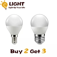 buy 2 get 3 led bulb lamps 1pcs 3w 7w e14 e27 3000k 6000k ac220v 240v lampada living room home led bombilla buy 2 get 1 free