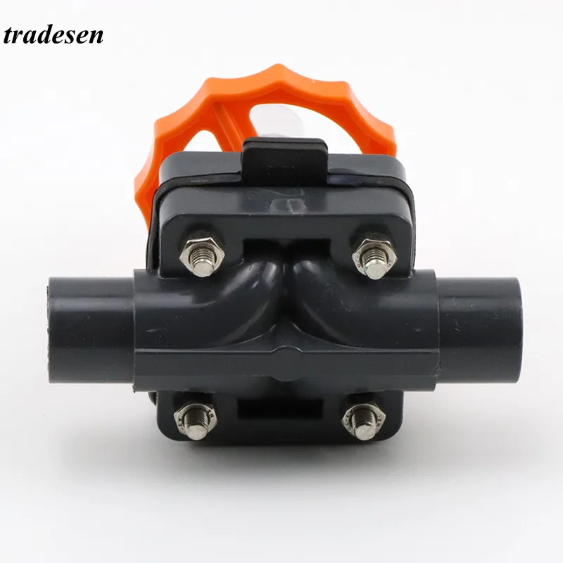 Диафрагменный клапан затвора из НПВХ OD20 ~ 110 мм фитинги для промышленных