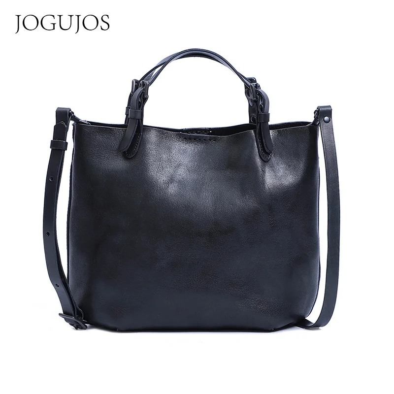 

Bag 2021 new style Messenger Shoulder Bag Large Capacity handbag women's head leather women's bag