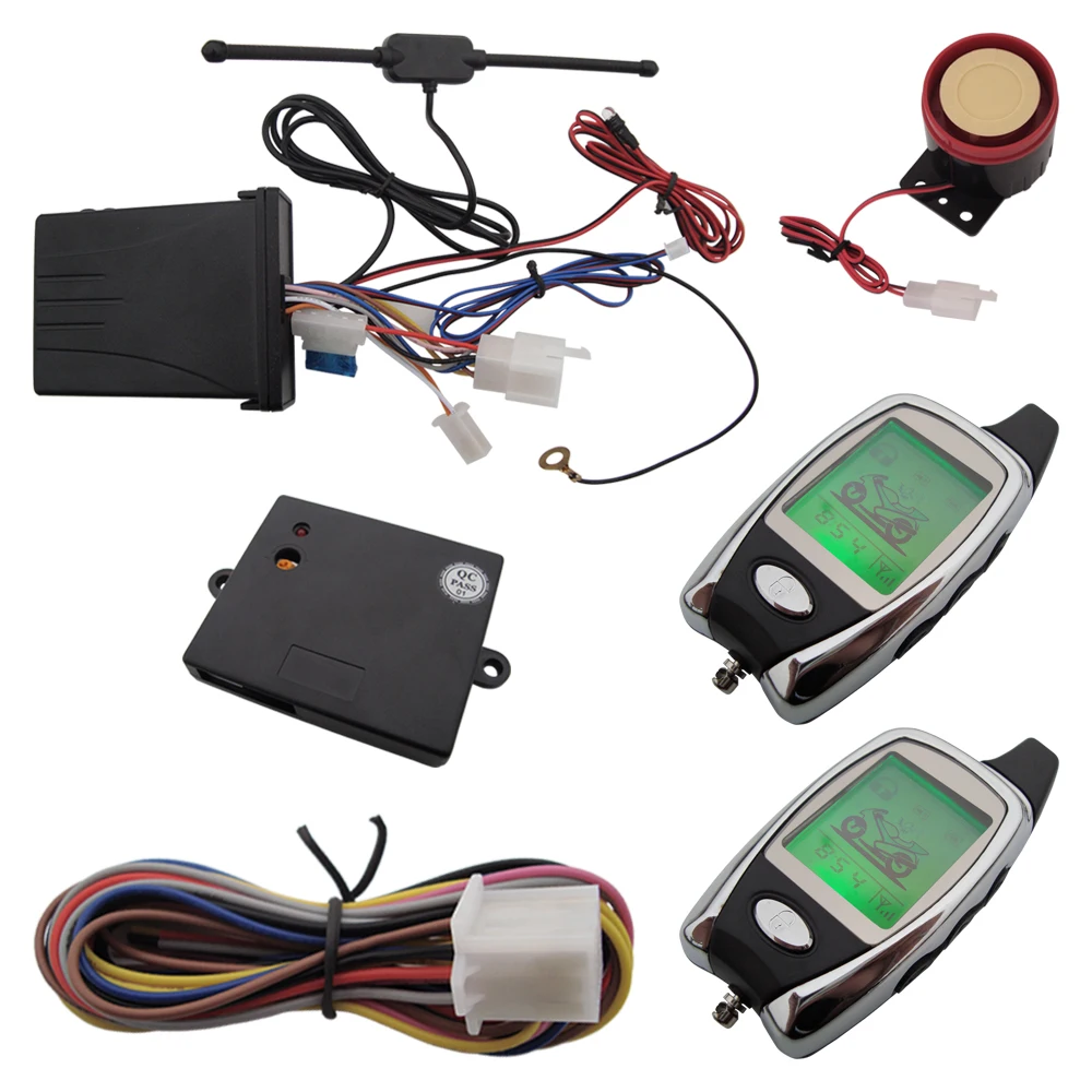 ГОРЯЧАЯ РАСПРОДАЖА! Сигнализация для мотоцикла 2 в 1 с дистанционным запуском