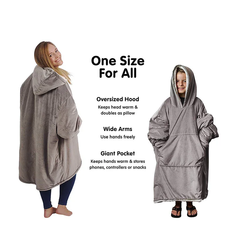 MYDC/зимние плотные удобные толстовки с капюшоном и передним карманом одеяло для