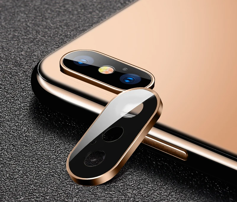 Золотой Для iphone x xs xr xs макс. закаленное стекло на iphone 11 Pro защита для задней камеры защита для объектива flim защитное стекло - Цвет: Золотой