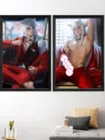 Сексуальный мужской обнаженный плакат Inuyasha Sesshoumaru из японского аниме с героями мультфильмов для гостиной комнаты Шелковое украшение на заказ декоративные настенные принты