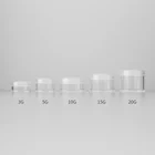 Пластиковая прозрачная пустая банка для макияжа 3g5g10g1 5g20g, многоразовая бутылка для образцов, дорожный косметический контейнер