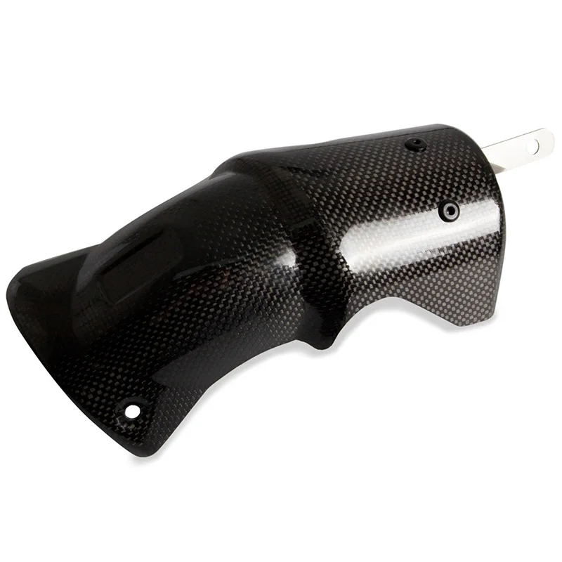 Выхлопная труба мотоцикла из углеродного волокна теплозащитная крышка защита от