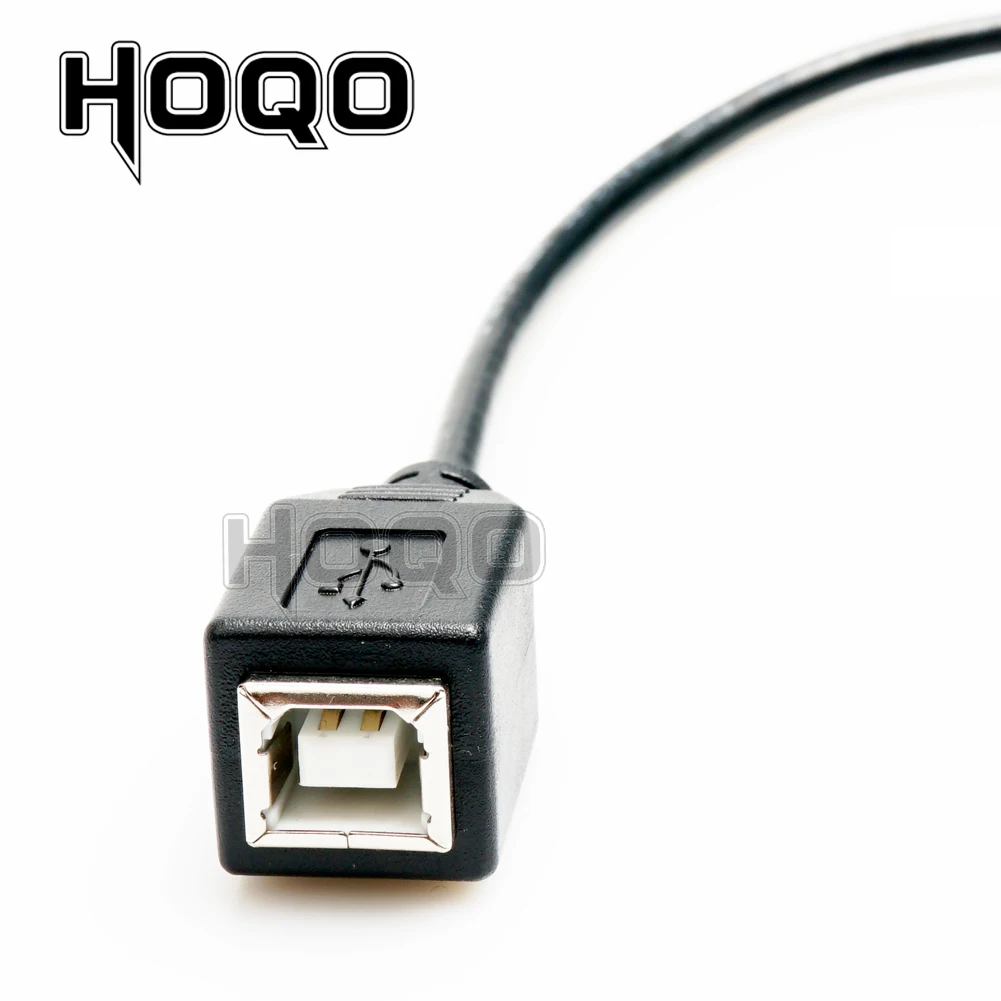 30 см 1 м 1ft Колено 90 USB 2 0 B адаптер Папа мама Тип Концевая розетка принтер Панель для