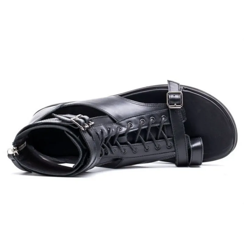 Сандалии-гладиаторы ручной работы босоножки из натуральной кожи в римском стиле