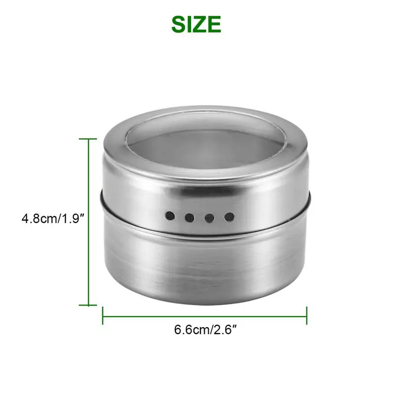 Банка для специй стандартный набор с подставкой банка из нержавеющей стали