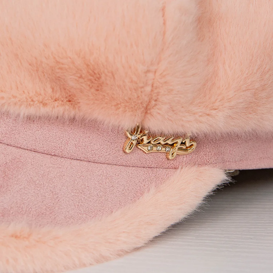 Женские шапки USPOP толстые теплые зимние из норкового бархата восьмиугольные