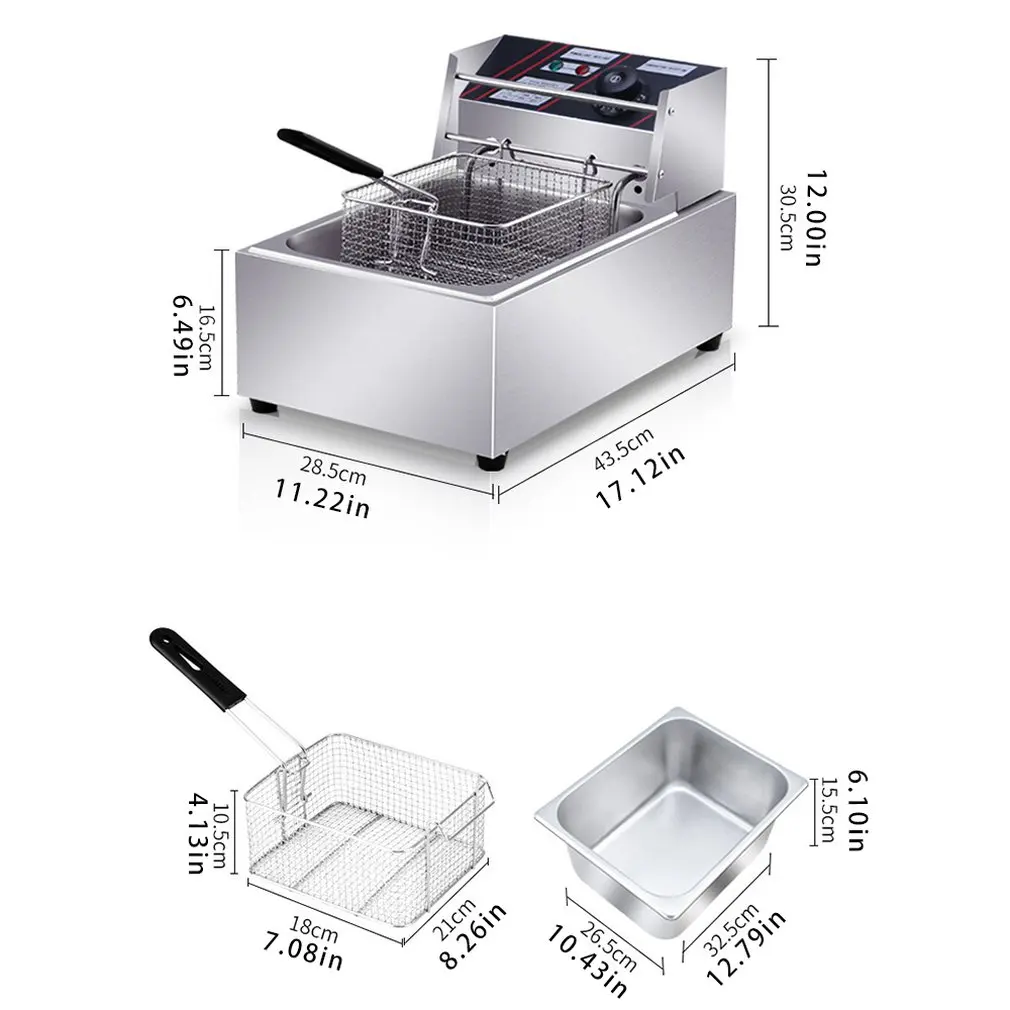 

Frying Pan Electric Frying Furnace Gas French Fries Frying Machine Gas Thickened Electric Fryer Household