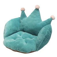 new kawaii plush crown seat cushion stuffed plush crown non slip pillow plush sofa indoor floor home chair decor for home office