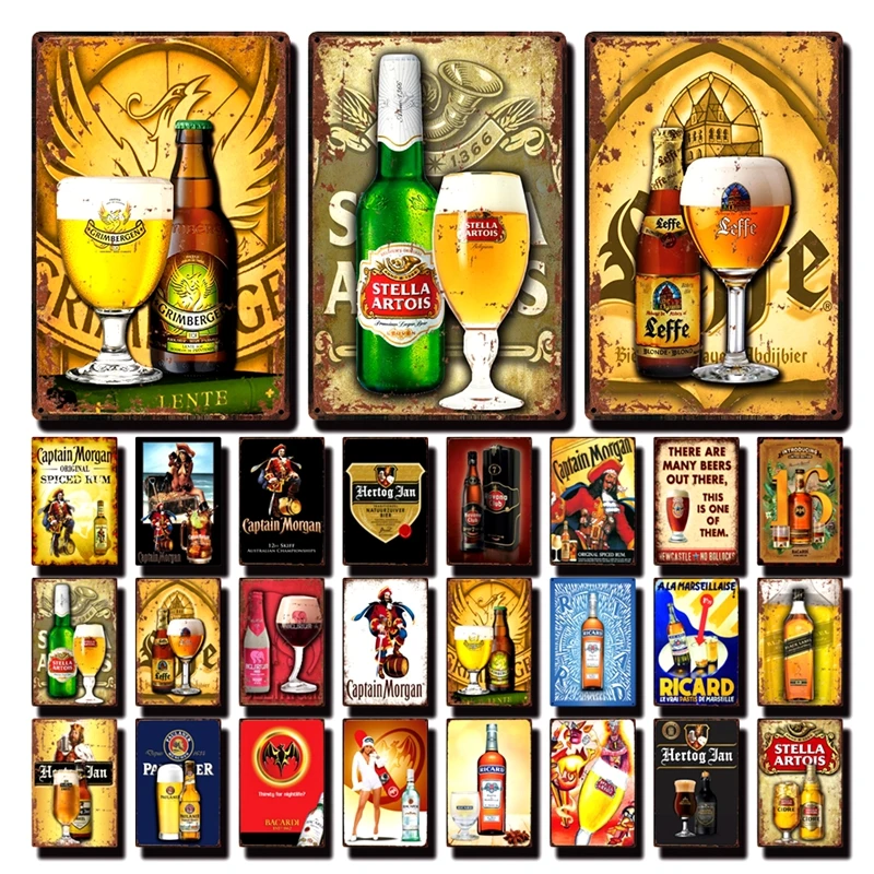 [Kelly66] бельгийское пиво Duvel La Chouffe Leffe Hertog Jan Paulaner жестяное искусство металлический