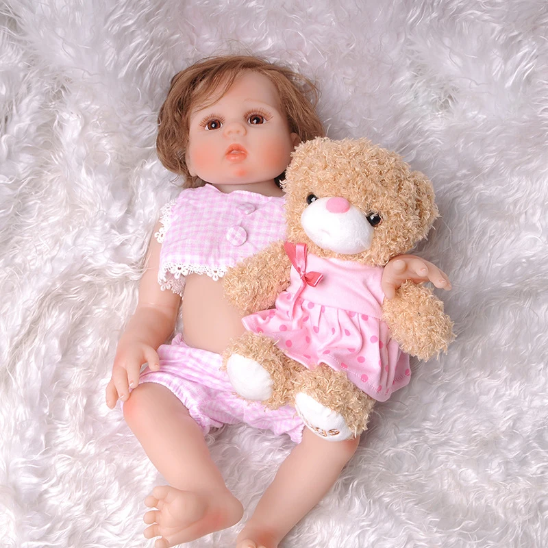 48 см реалистичные полностью силиконовые куклы Reborn Baby для девочек Bebes Reborns bonecas bebe