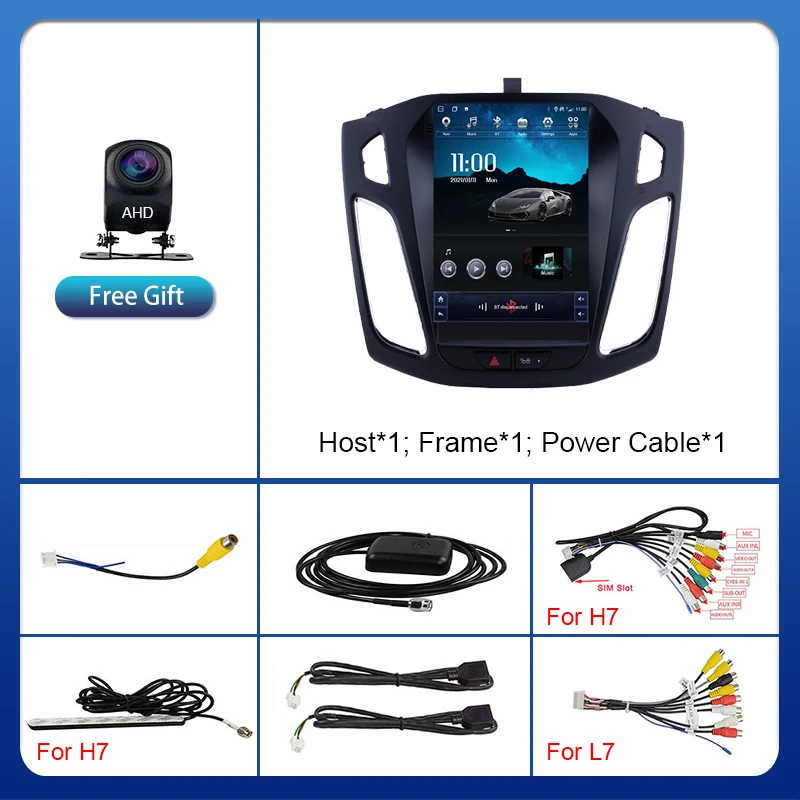 $142.41 EKIY Android 10 Car GPS For Ford Focus 3 Mk 3 2011 - 2019 Navigation Radio Stereo Multimedia Vertical Tesla Screen BT 2 DIN no