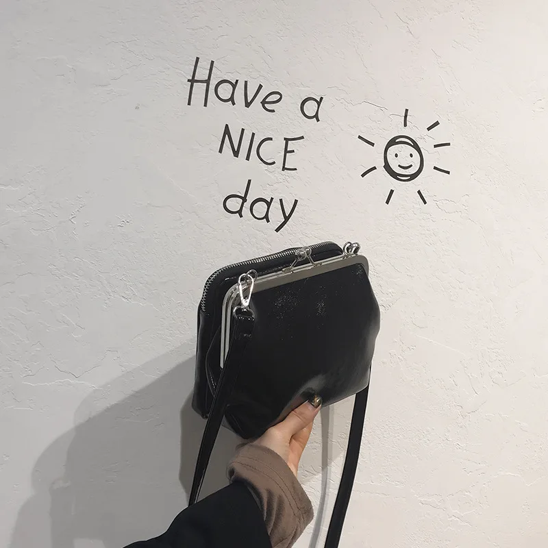 Модная ретро сумка из лакированной кожи женская сумочка искусственной новая