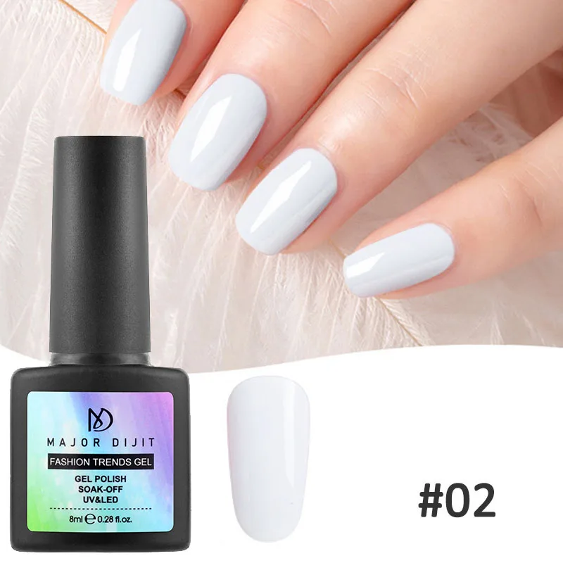 Однотонный Гель-лак для ногтей 8 мл 18 цветов долговечный макарон Полупостоянный