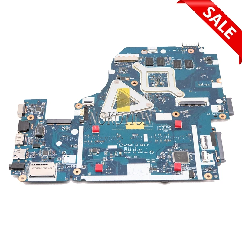 NOKOTION A5WAH LA B991P NBMLC11007 NB.MLC11.007 материнская плата для ноутбука Acer aspire E5 571 571G GT840M I5 5200U