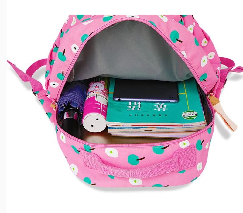 cartoon ice cream prints school bag high quality nylon backpack school bags for girls backpack for teenage female Mochila