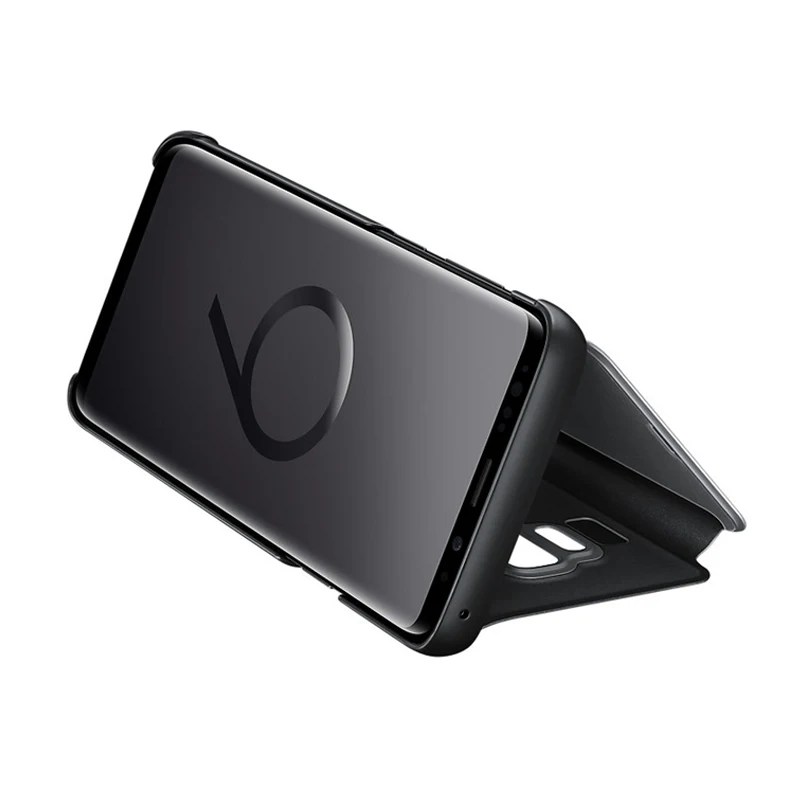 Оригинальный зеркальный умный чехол-книжка Samsung для Galaxy S10/S10 +/S9/S8 Plus/Note9/Note8