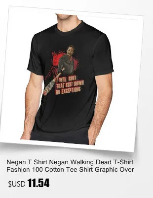 Футболка Negan Look At My Dirty Girl, футболка, модная футболка с принтом, забавная, 4xl, короткий рукав, 100 хлопок, Мужская футболка