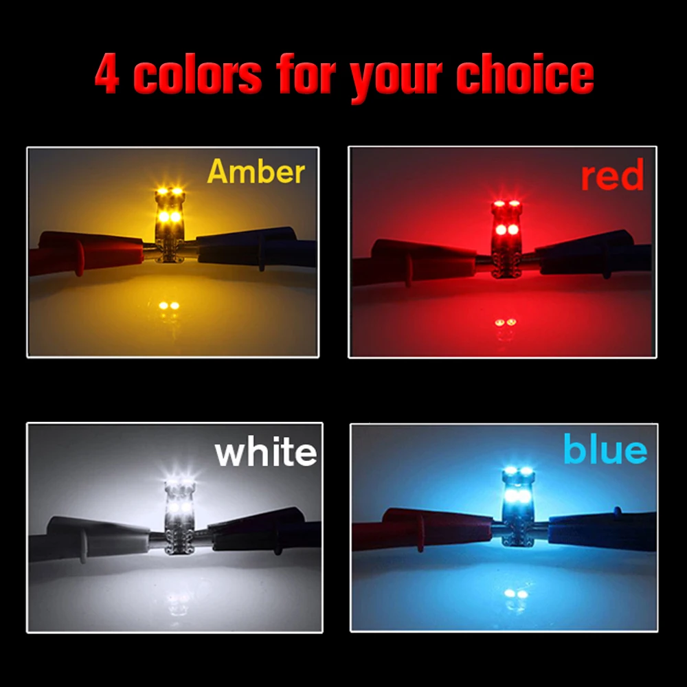 10x194 168 T10 W5W светодиодный 6SMD Canbus Error Free ламп супер яркий 3030 автомобильные