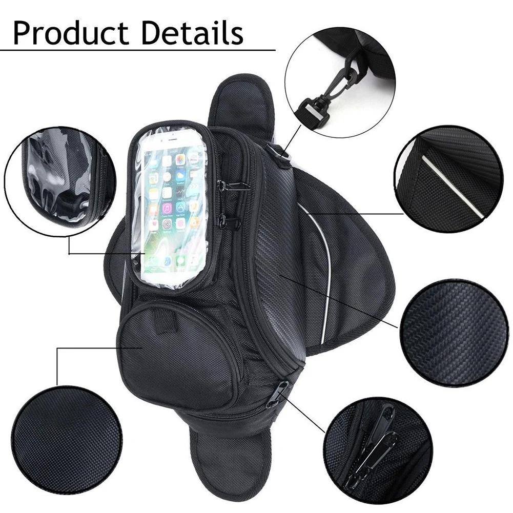

HOT SALES!!!Waterproof Magnetic Motorcycle Motorbike Oil Fuel Tank Bag Phone Saddlebag Pack