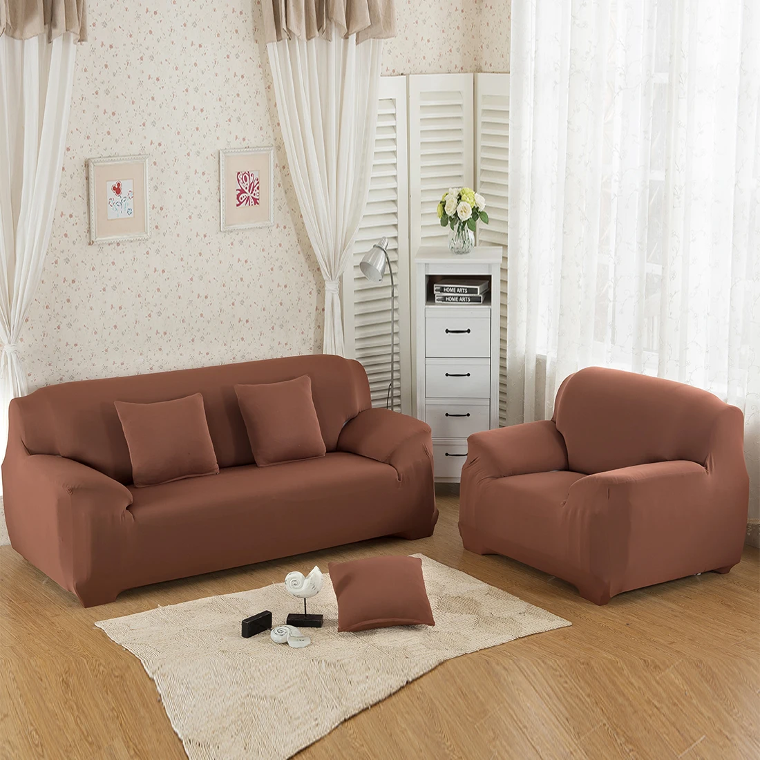 

Couch Cover 7 Colors Sofa Cover Stretch Sofa Cover Polyester and Spandex Sofa Cover Living Room Furniture Cover Sofa Cover Home