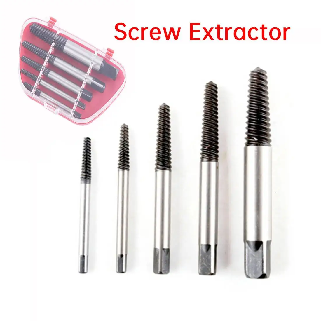 

5 шт., набор для снятия сломанных болтов, 45 # сталь