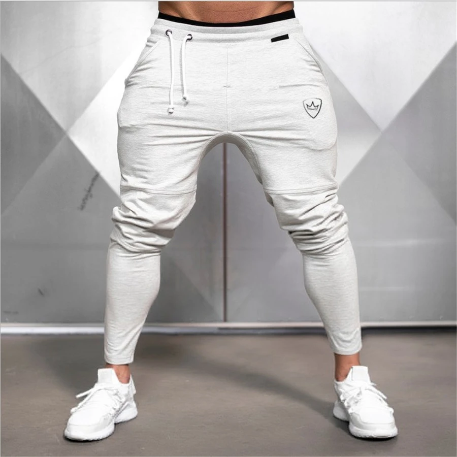 

2021 Jogger Pants Gyms Sweatpants Mens Casual Cotton Trackpants Autumn Trousers Male Fitness Workout Sportswear Bottoms