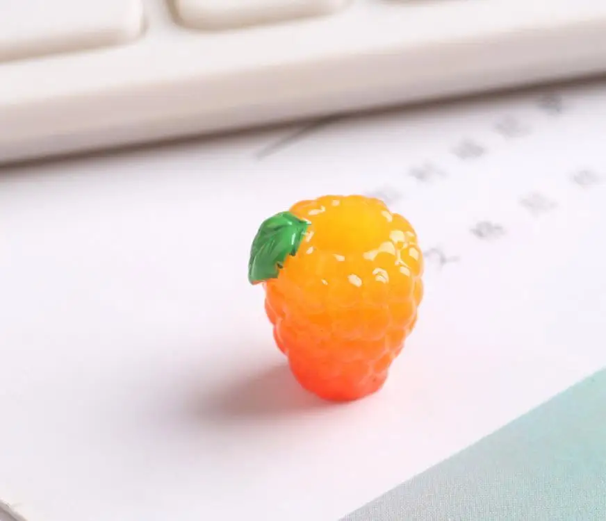 

Cute New 3D Resin Fruit Orange Simulation Miniature Food Art Flatback Cabochon DIY Craft dolly house Decoration