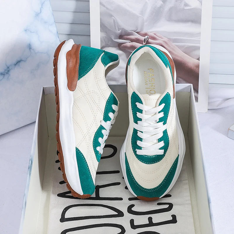 

Shoes for Women Sneakers Outdoor Work Comfortableand Breathable for Leisure Soft PU Off Flats Shoes Zapatos De Mujer Plataforma