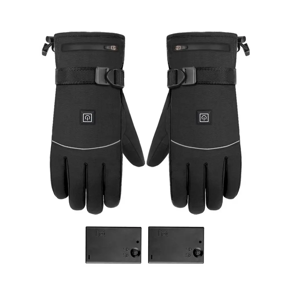 Heating Gloves Outdoor Indoor Battery Powered Hand Warmer 3 Heating Temperature Adjustable Touchscreen Heated Gloves For Men A