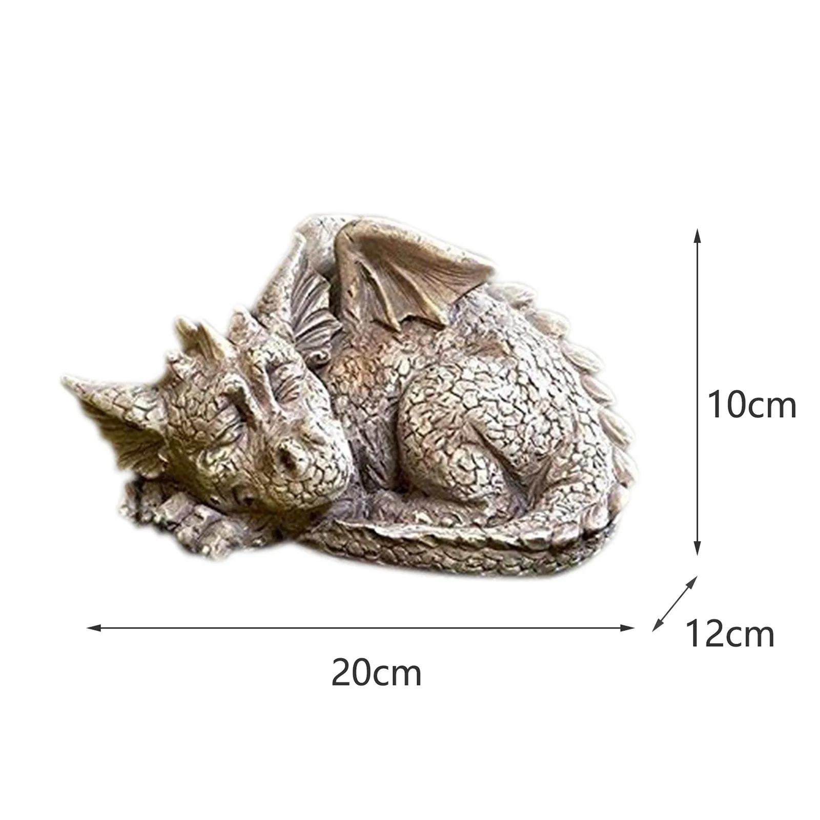 

Newly Adorable Baby Sleeping Dragon garden Ornaments Resin Craft Landscaping Yard Decoration Home Garden Decoration Outdoor