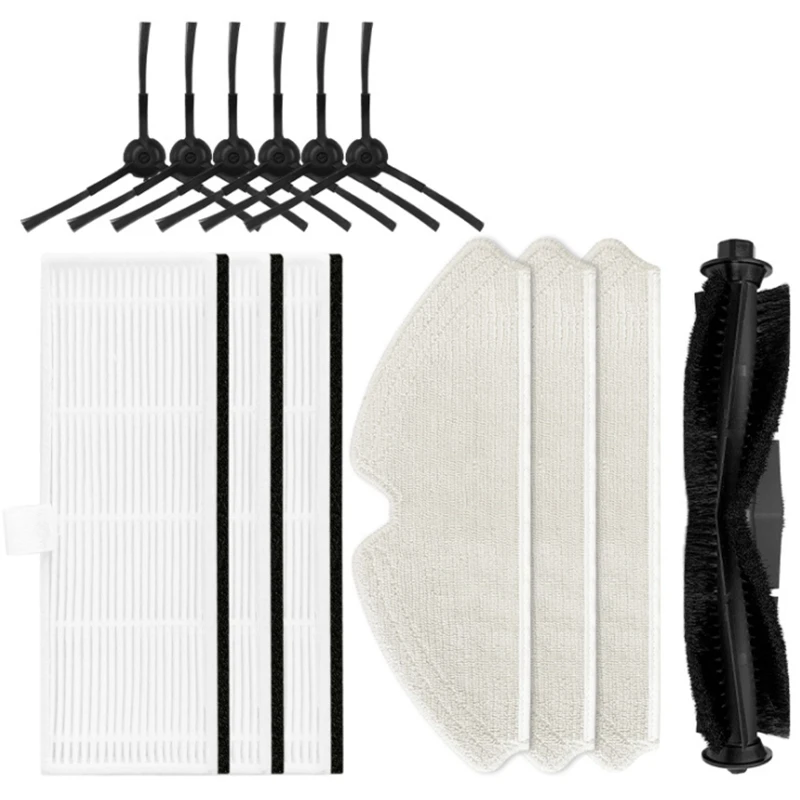 

Adapt for HONITURE Sweeping Robot Q6 Side Brush Filter Screen Filter Roller Brush Mopping Cloth Accessories