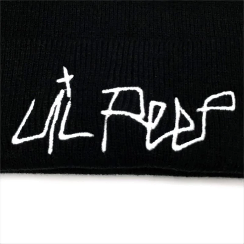 Lil Peep Beanie с вышивкой xxxtentacion Love lil. peep Мужская и женская вязаная шапка вязанные