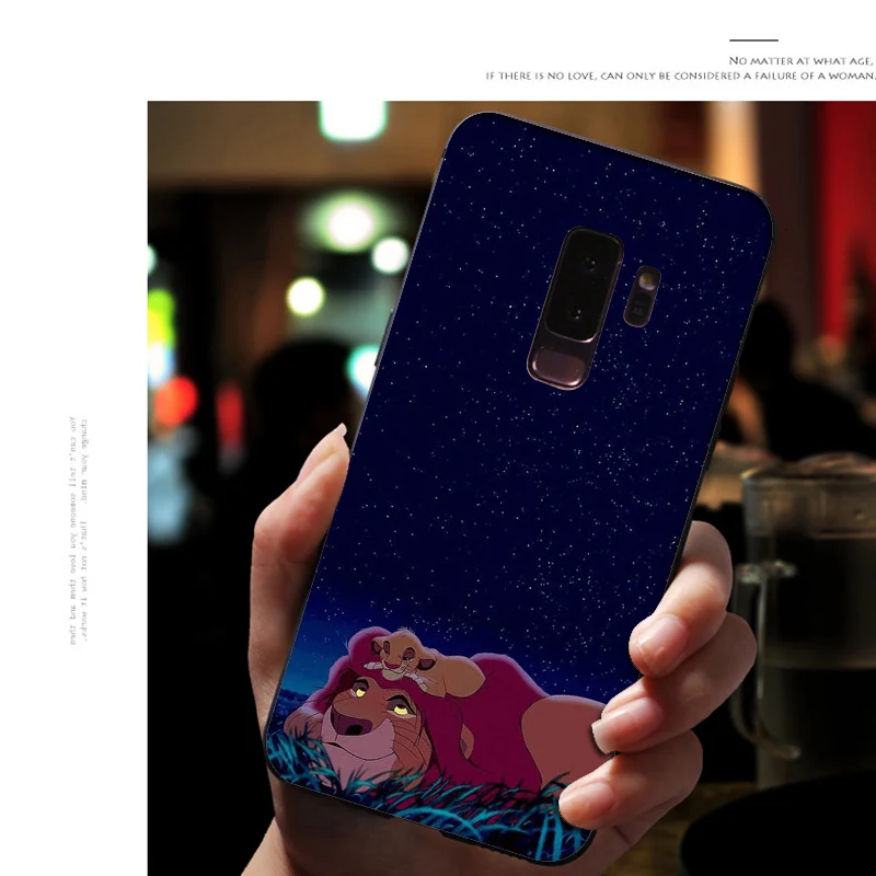 Мягкий силиконовый чехол для телефона samsung Galaxy S10 E S9 S8 Plus S6 S7 Edge S10e, черный чехол из ТПУ с рисунком «Король льва свинья»
