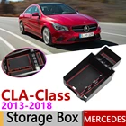 Для Mercedes Benz CLA C117 W117 2013  2018 центральный подлокотник коробка для хранения, органайзер для автомобиля аксессуары 2015 2017