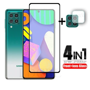 2pcs for samsung galaxy f62 glass full tempered glass for samsung galaxy f62 screen protector camera glass for galaxy m62 free global shipping